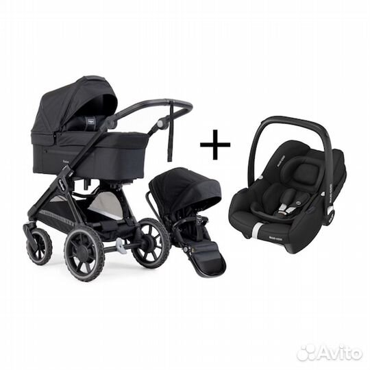 Коляска Emmaljunga Sento Pro Kombi Ergo All Black