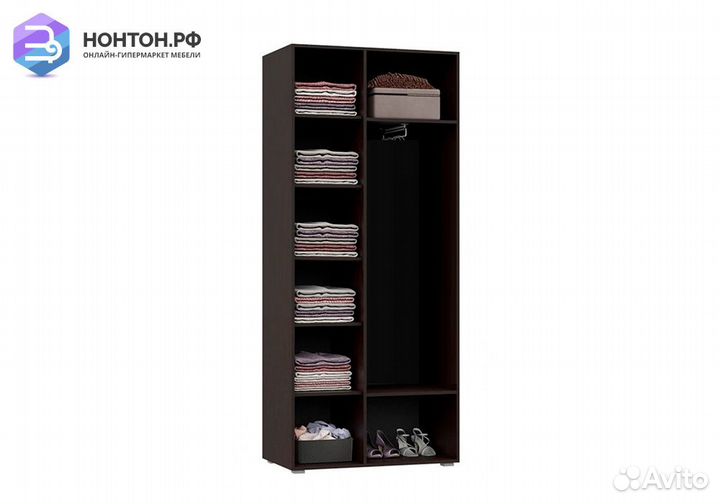 Шкаф 2-х створчатый Асти №1 дуб сонома / венге