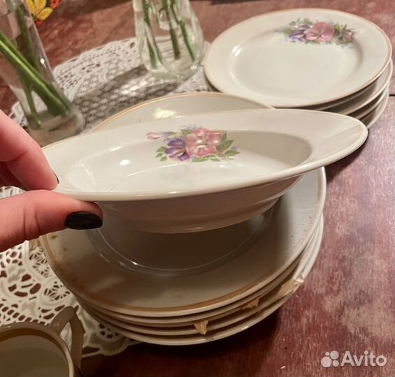 Набор тарелок новый СССР 6 шт + 12 шт