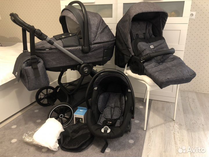 Коляска 3 в 1 Cam Techno Soul (шасси Scratch Grey)