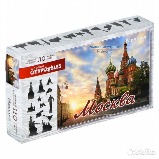 Москва Деревянный пазл Citypuzzles