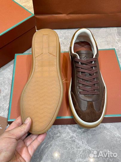 Кеды Loro Piana Tennis Walk кожа и замша