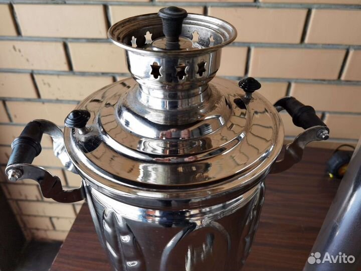 Тульский угольный самовар с трубой