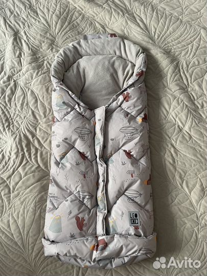 Зимний конверт в коляску leokid