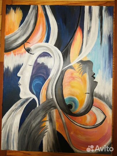 Картина маслом на холсте абстракция