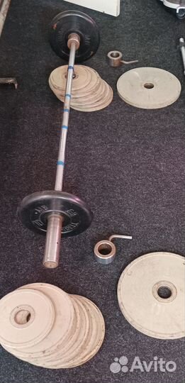 Штанга гриф блины бу