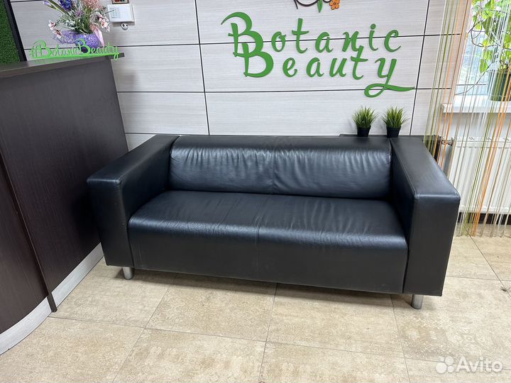 Кожаный диван IKEA бу