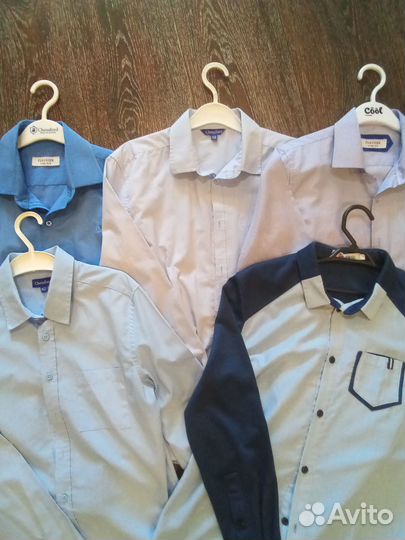 Пакетом школьные рубашки
