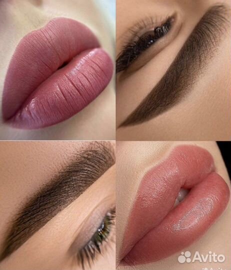 Перманентный макияж бровей,перманентный макияж губ