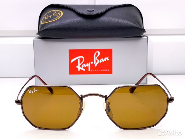 Очки Ray Ban 3556 N Octagonal Коричневые