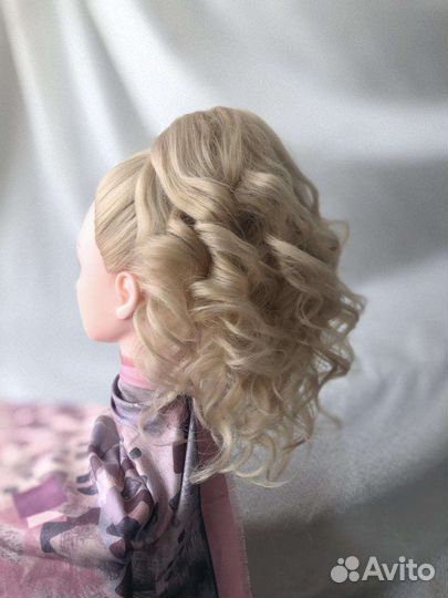 Манекен голова для причесок учебная болванка