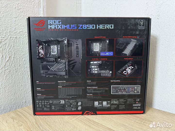 Материнская плата Asus Rog maximus Z890 hero