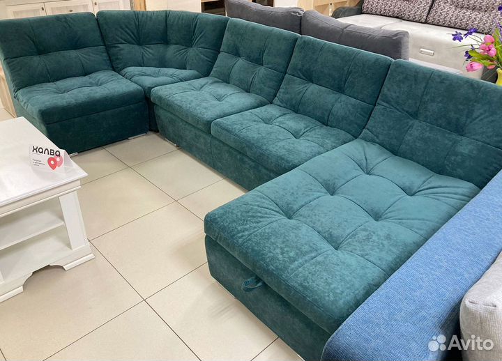 П образный диван