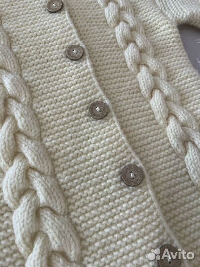 Детский вязаный комбинезон