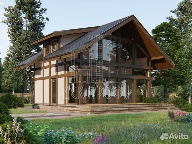 Каркасный дом под ключ Фахверк 145м2