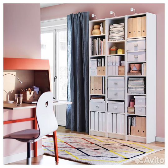 IKEA Billy стеллаж 40x28x202 см белый