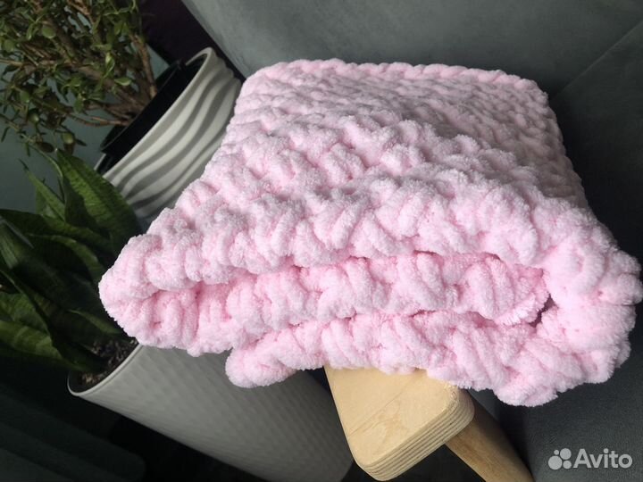 Зефирный детский плед