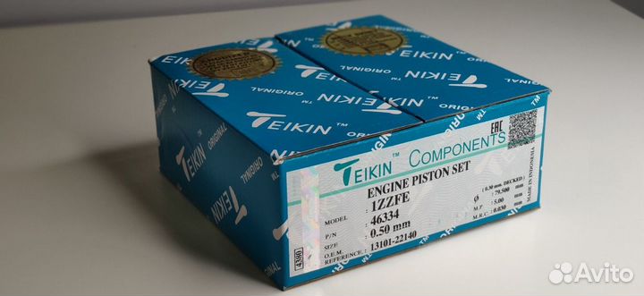 Поршни комплект Toyota 1ZZ -FE 3ZZ-FE 4ZZ-FE