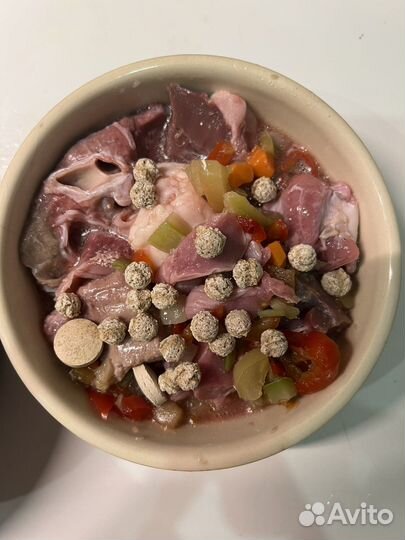 Перевод на мясной натуральный рацион собака/кот