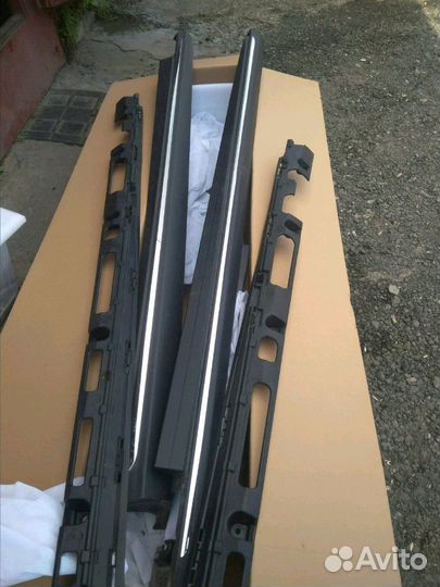 Мерседес ML 166 накладки порогов