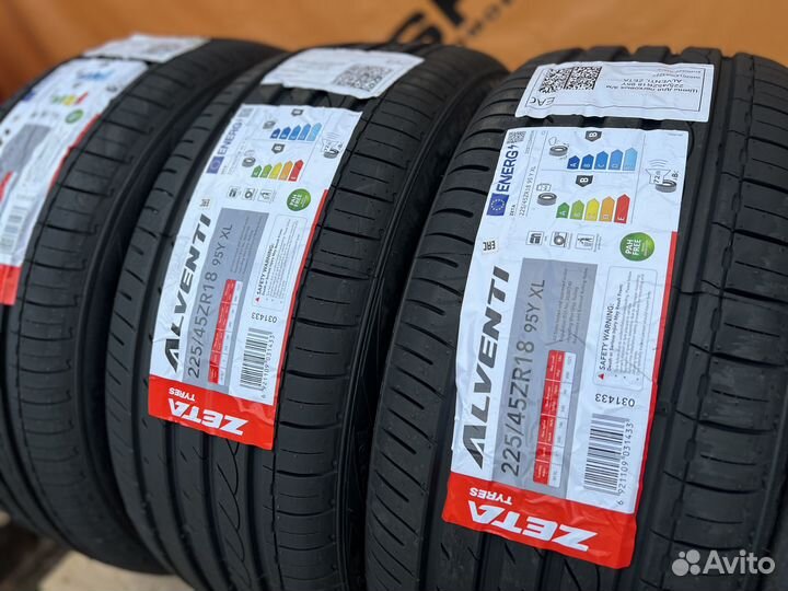 Zeta Alventi 225/45 R18 и 255/40 R18 95Y