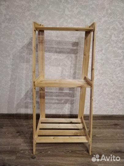Стеллаж деревянный для цветов