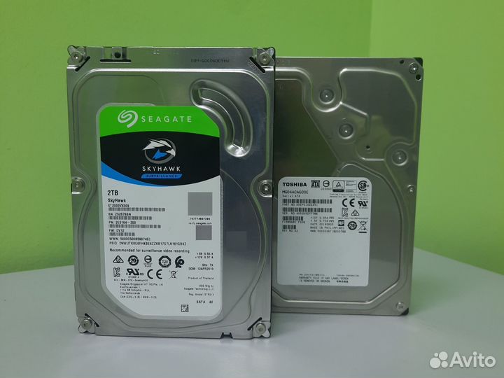 Жёсткие диски 1-2-3-4-6Tb