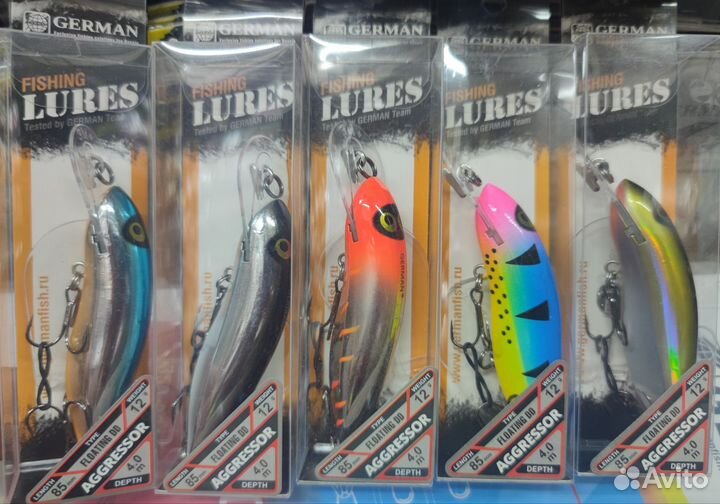 Воблеры для троллинга German Agressor 85 -30цветов