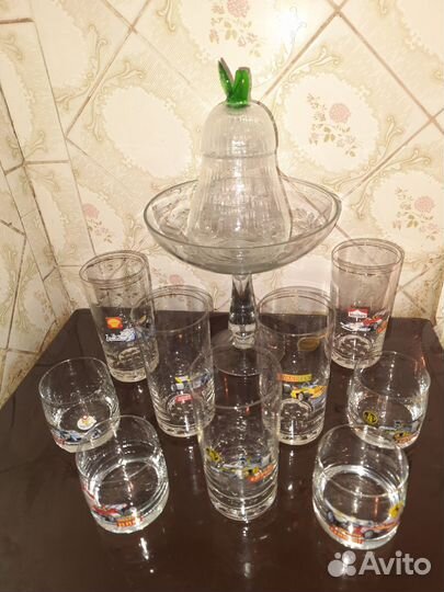 Рюмки, вазочки, набор