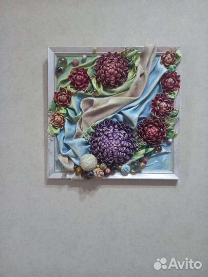 Интерьерная,объемная картина,ручная роспись