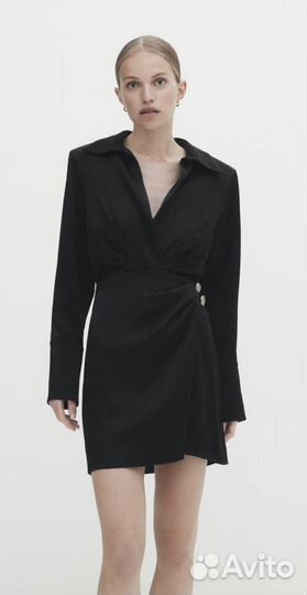 Massimo dutti платье черное