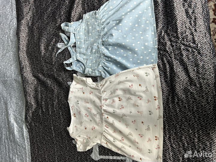 Сарафан и платье для девочки размер 80