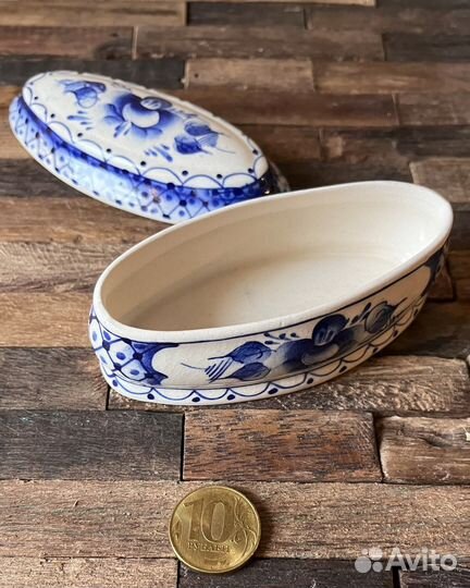 Шкатулка гжель