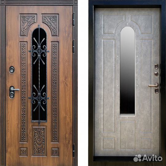 Входная дверь с терморазрывом Лацио Бетон светлый