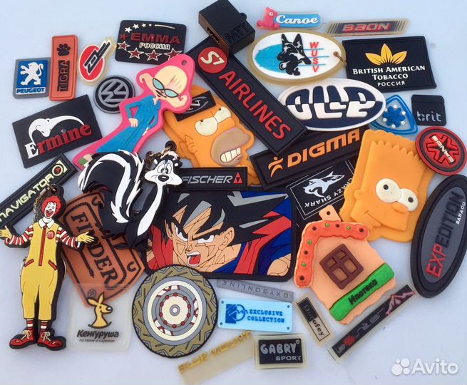 Этикетки, брелоки пвх, изготовление