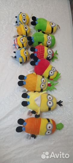 Коллекция игрушек овощи фрукты миньоны