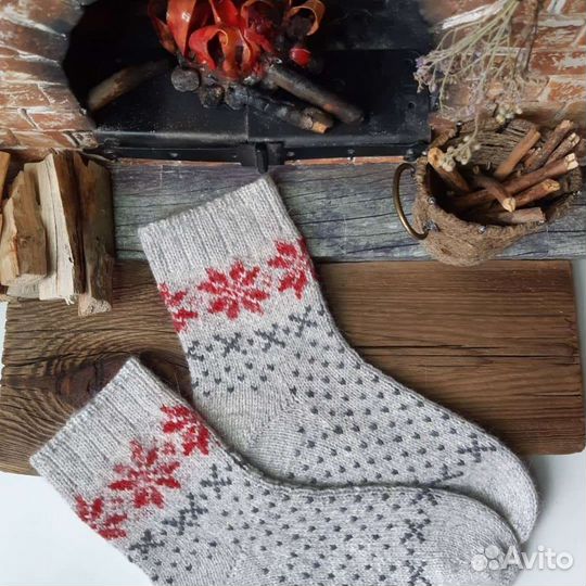 Носки вязаные женские, разм. 36-37