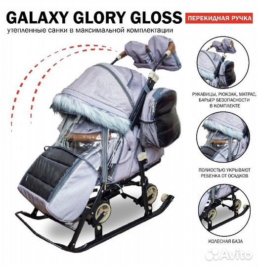 Коляска санки