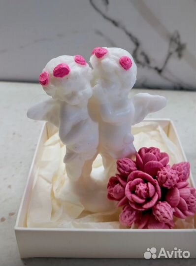 Силиконовый молд Ангелы для гипса шоколада смолы