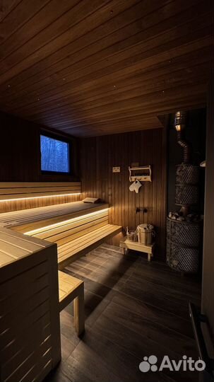 Баня на дровах С купелью