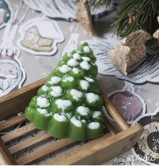 Пластиковая форма «Елка снежная», мыловарение