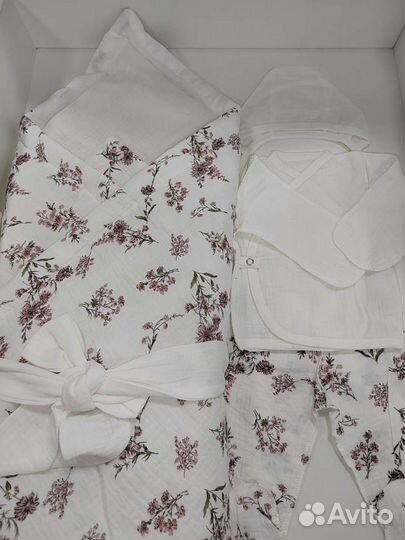 Муслиновый конверт на выписку