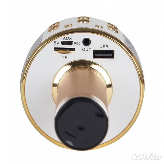 Оригинальный микрофон караоке Wster WS-858 золото