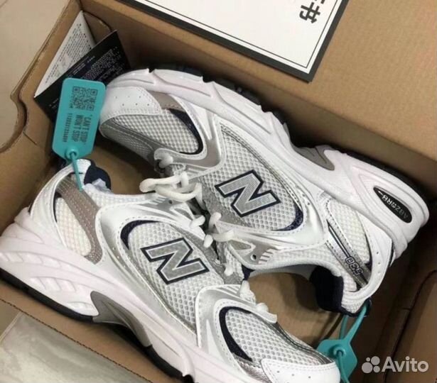 New Balance 530 Blue/Silver Оригинал качество