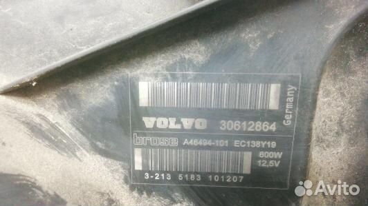 Вентилятор радиатора volvo XC90 1 (YKR06KE01)