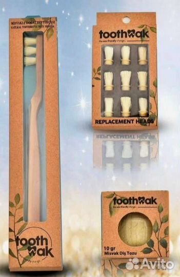 Зубная щётка и порошок