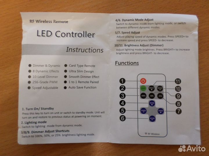 Диммер с пду 5-24V для светодиодных LED лент