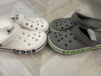 Crocs мужские M11 W13 белые/серые