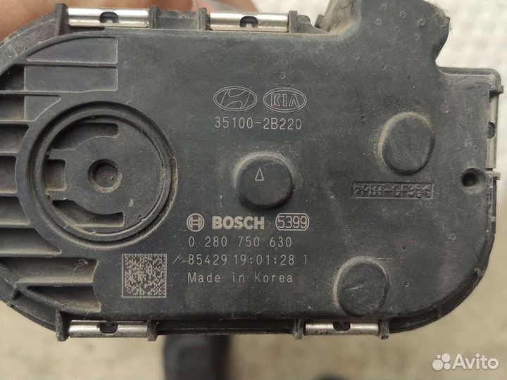 Дроссельная заслонка Kia Rio 4 на 1.6 двигатель