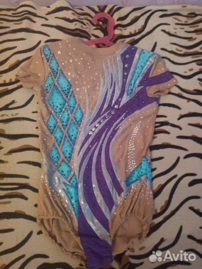 Купальник с брюками для спортивной аэробики